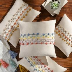 SURYA Pillows + Decor SUMMER STRIPES PILLOW