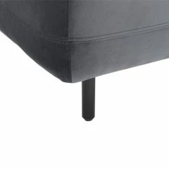 MOES Furniture SWELL VELVET CHAISE: ANTHRACITE
