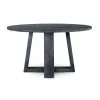 MOES Furniture TANYA ROUND DINING TABLE: SANDBLASTED BLACK