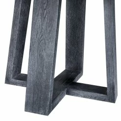 MOES Furniture TANYA ROUND DINING TABLE: SANDBLASTED BLACK