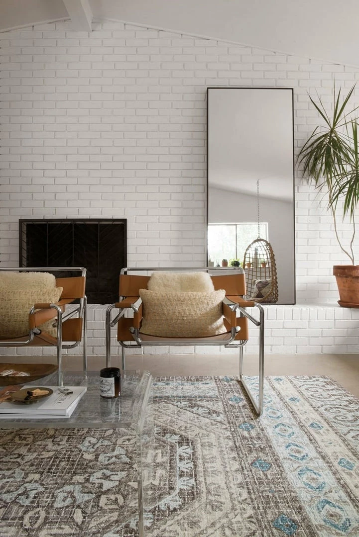 New 🤩 LOLOI TATUM WOOL RUG: AQUA, STONE 🔥 3 LOLOI TATUM WOOL RUG: AQUA, STONE