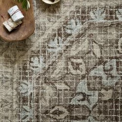 New 🤩 LOLOI TATUM WOOL RUG: AQUA, STONE 🔥 9 LOLOI TATUM WOOL RUG: AQUA, STONE