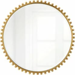 UTTERMOST TAZA ROUND MIRROR: GOLD Mirrors