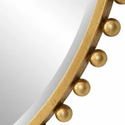 UTTERMOST TAZA ROUND MIRROR: GOLD Mirrors