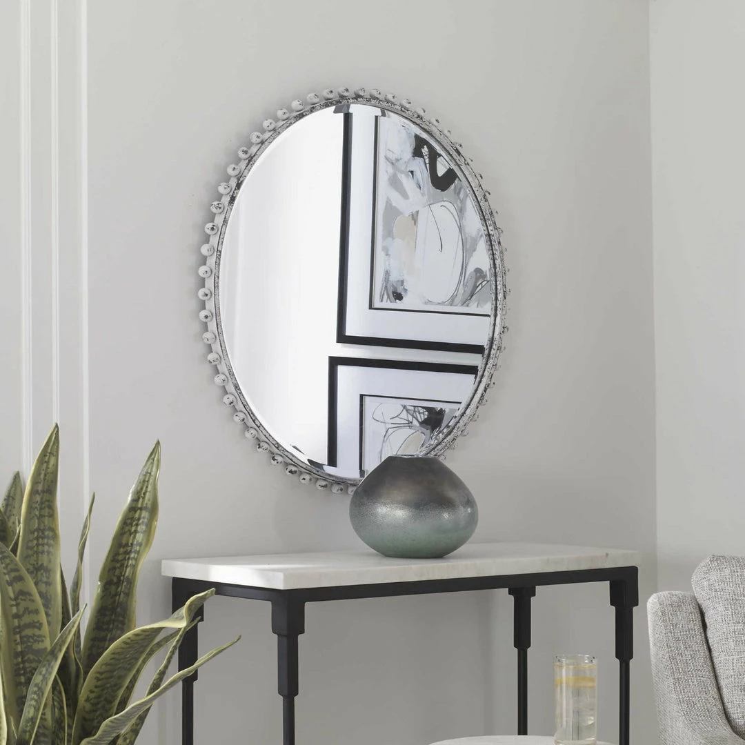 Flash Sale ๐ฅ UTTERMOST Mirrors TAZA ROUND MIRROR: VINTAGE WHITE ๐ 2 UTTERMOST Mirrors TAZA ROUND MIRROR: VINTAGE WHITE