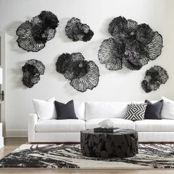 PHILLIPS COLLECTION TEAK CHUNK ROUND COFFEE TABLE: BLACK Furniture