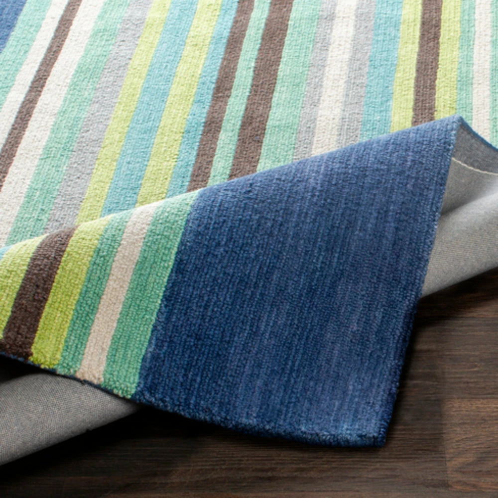 Best Sale ๐ SURYA POP LINES WOOL RUG: NAVY ๐ 3 SURYA POP LINES WOOL RUG: NAVY