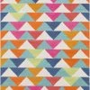 SURYA POP ANGLES WOOL RUG: ELECTRIC MULTI