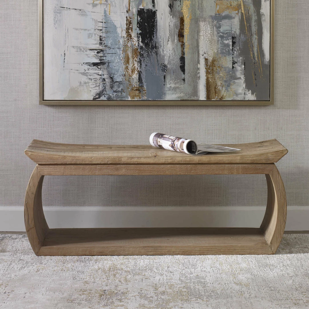 Buy ๐คฉ UTTERMOST TEMPLE NATURAL ELM WOOD BENCH ๐ 3 UTTERMOST TEMPLE NATURAL ELM WOOD BENCH