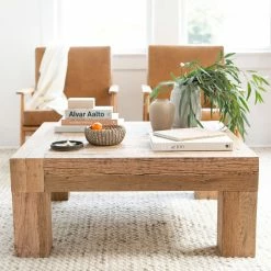 MOES Furniture TERRAIN NATURAL OAK SQUARE COFFEE TABLE