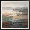 UTTERMOST "TEXTURED TIDES" FRAMED CANVAS ART
