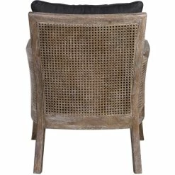 UTTERMOST Furniture THE GROVE CANE CHAIR: CHARCOAL