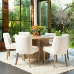 DOVETAIL THE NATURALIST 60" ROUND DINING TABLE