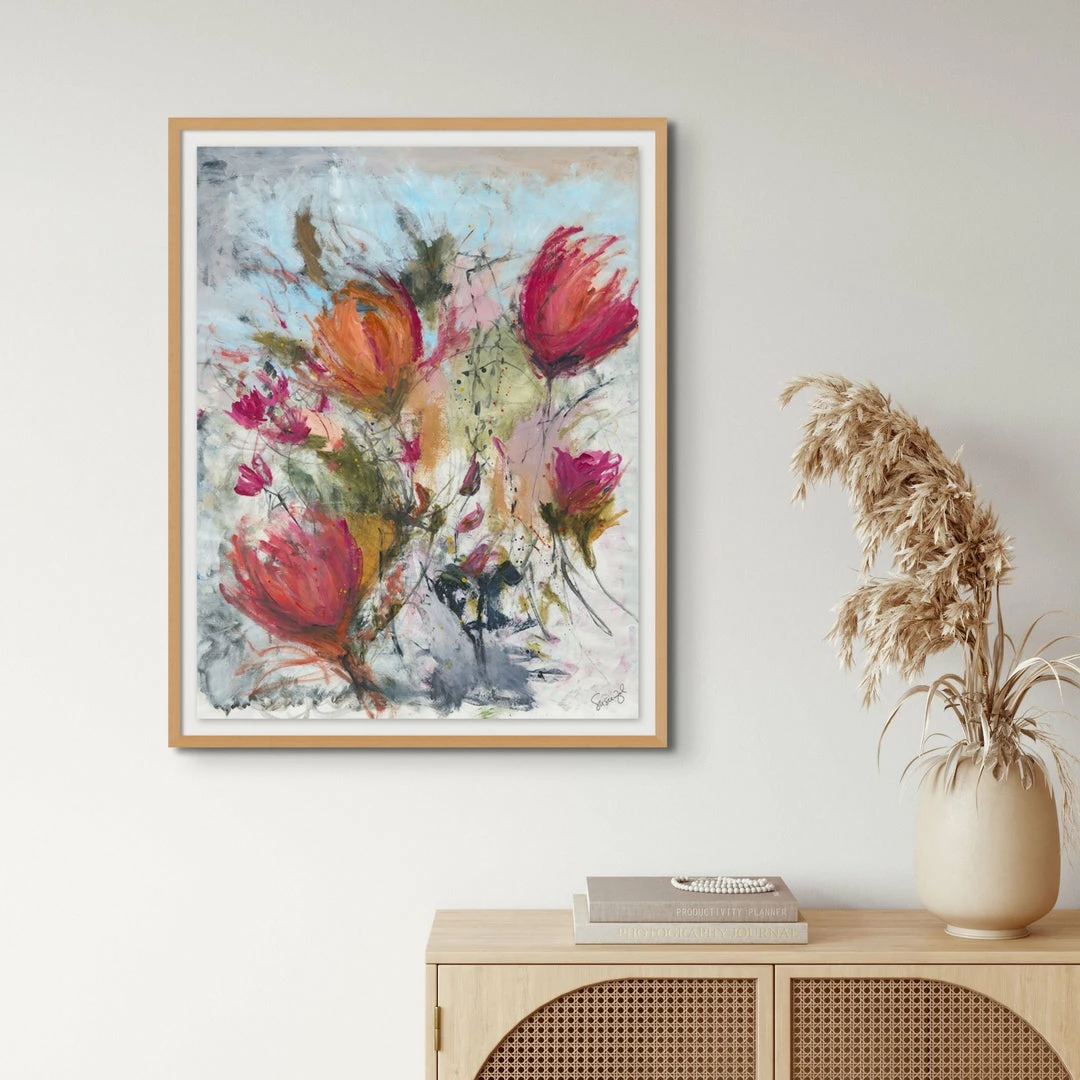 New ๐ L ART Wall Art "THE ๐ SUMMER HOUSE" GLASS FRAMED ART ๐ 2 L ART Wall Art "THE SUMMER HOUSE" GLASS FRAMED ART