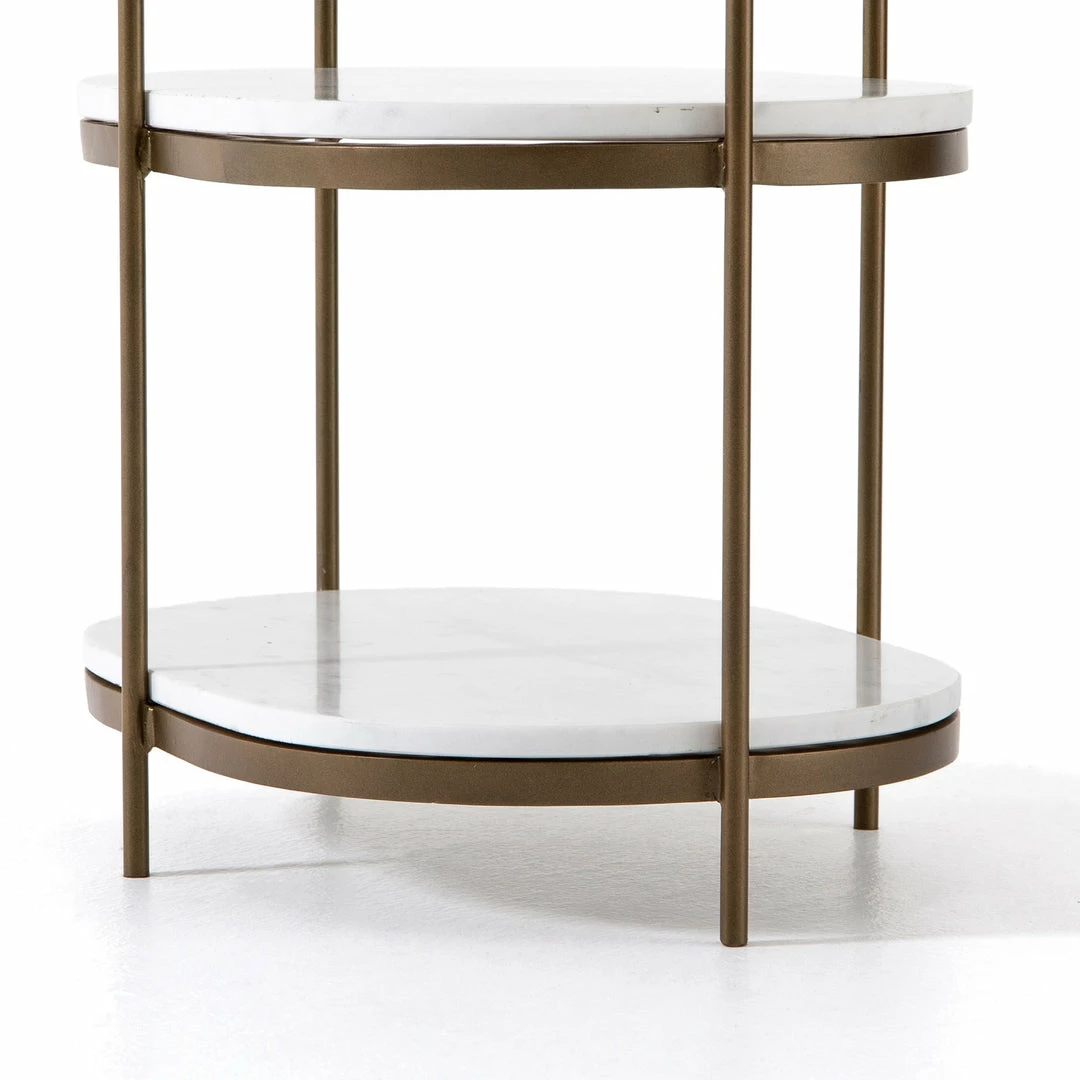 Best deal 🎉 FOUR HANDS THREE TIER OVAL END TABLE ✔️ 4 FOUR HANDS THREE TIER OVAL END TABLE
