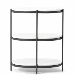 Best deal 🎉 FOUR HANDS THREE TIER OVAL END TABLE ✔️ 21 FOUR HANDS THREE TIER OVAL END TABLE