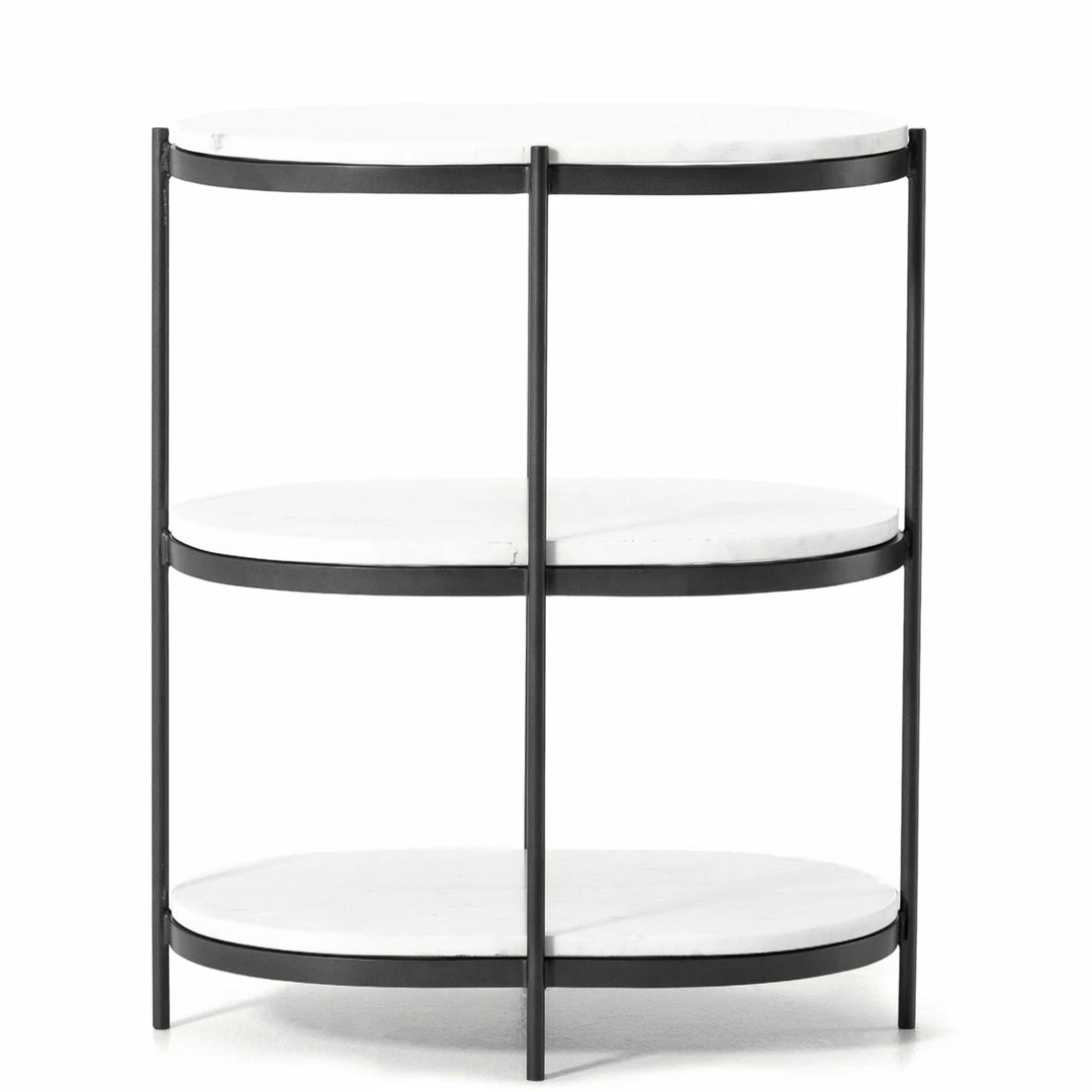 Best deal 🎉 FOUR HANDS THREE TIER OVAL END TABLE ✔️ 9 FOUR HANDS THREE TIER OVAL END TABLE