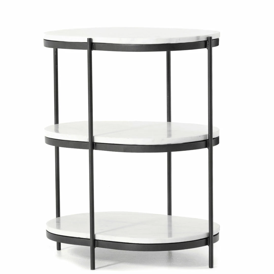 Best deal 🎉 FOUR HANDS THREE TIER OVAL END TABLE ✔️ 7 FOUR HANDS THREE TIER OVAL END TABLE