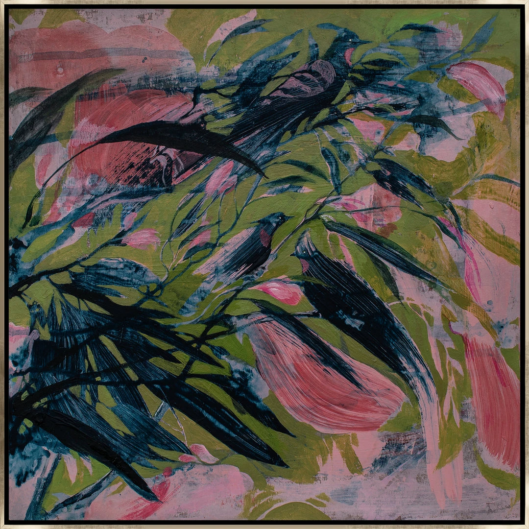 Discount 🛒 L ART "THREE WISE BIRDS" CANVAS ART 🛒 1 L ART "THREE WISE BIRDS" CANVAS ART