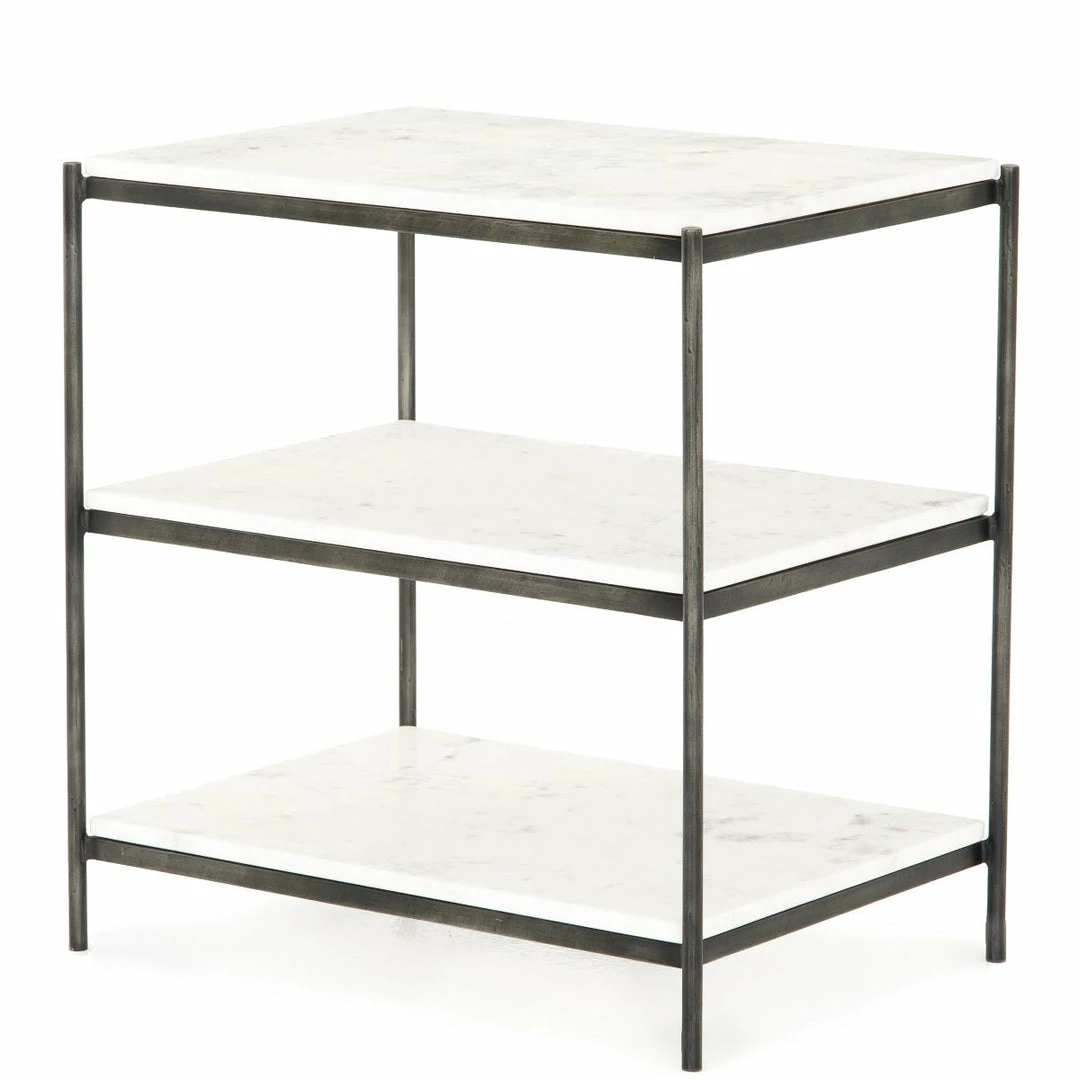 Best deal π€© FOUR HANDS THREE TIER MARBLE END TABLE β¨ 4 FOUR HANDS THREE TIER MARBLE END TABLE