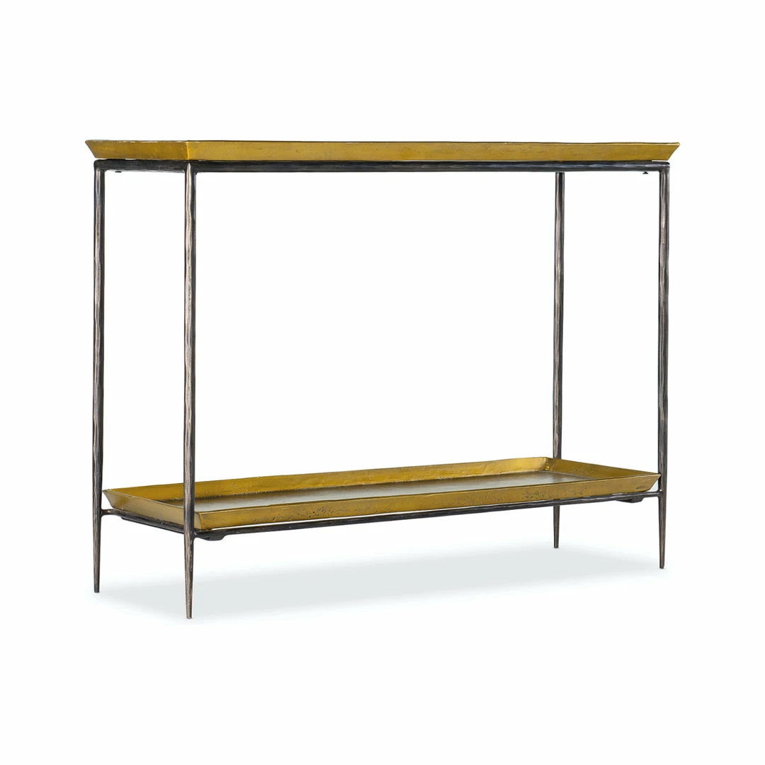 New ❤️ HOOKER TIBI GOLD TRAY TOP CONSOLE TABLE ✔️ 1 HOOKER TIBI GOLD TRAY TOP CONSOLE TABLE