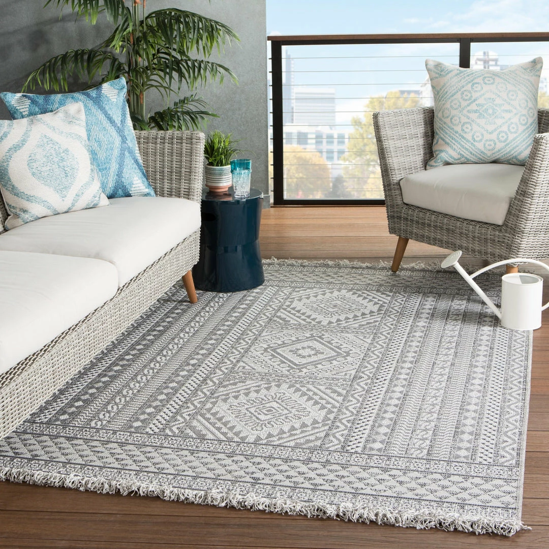 Cheapest π₯° JAIPUR TIKAL INAYAH INDOOR-OUTDOOR RUG: GREY π₯° 2 JAIPUR TIKAL INAYAH INDOOR-OUTDOOR RUG: GREY