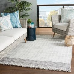 JAIPUR TIKAL MARION INDOOR-OUTDOOR RUG: GREY