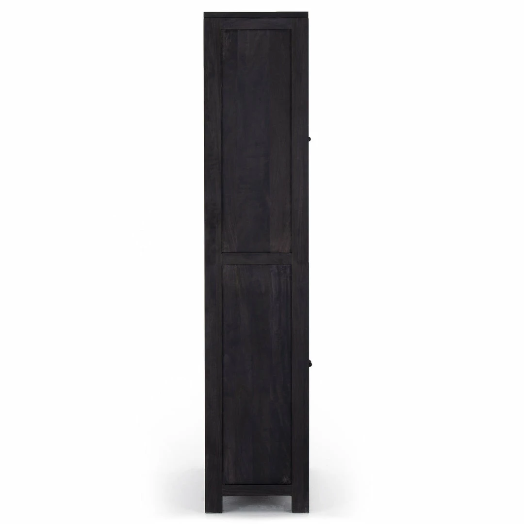 Cheapest ๐ฅฐ FOUR HANDS Furniture TILDA BLACK WASH MANGO + CANE TALL CABINET ๐ 5 FOUR HANDS Furniture TILDA BLACK WASH MANGO + CANE TALL CABINET