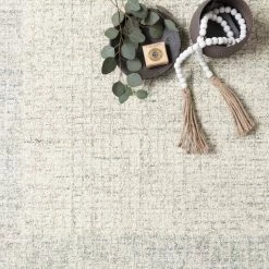 LOLOI TONAL BORDERS TUFTED WOOL RUG