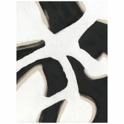 L ART Wall Art "TORTUE BLANCHE" NATURAL CANVAS HAND PAINTING