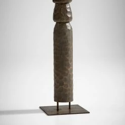 CYAN TOTEM FLOOR SCULPTURES Pillows + Decor