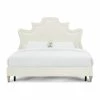 TOV Bedroom GWINETTE CREAM VELVET BED