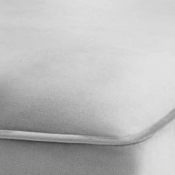 TOV MAURA GRAY VELVET BAR STOOL