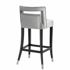 Budget ๐ฅ TOV YORK GRAY VELVET COUNTER STOOL Kitchen + Dining ๐ 6 TOV YORK GRAY VELVET COUNTER STOOL Kitchen + Dining
