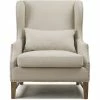 TOV DEVON BEIGE LINEN WING CHAIR Living Room