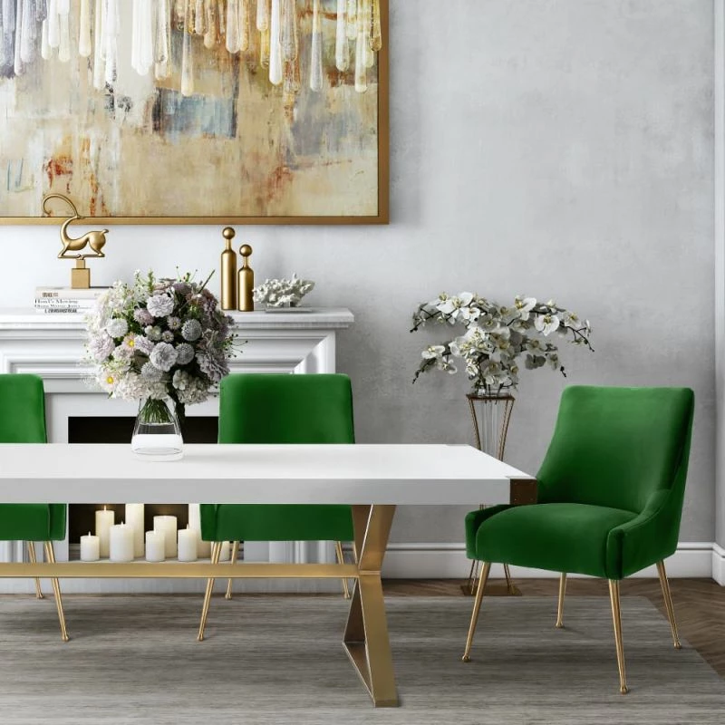 Buy โค๏ธ TOV PIPER VELVET SIDE CHAIR Kitchen + Dining ๐ 19 TOV PIPER VELVET SIDE CHAIR Kitchen + Dining