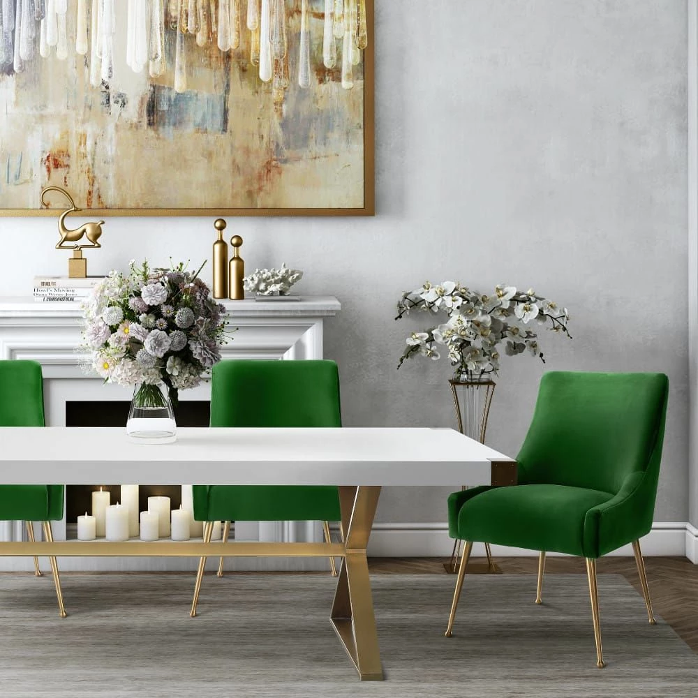 Buy โค๏ธ TOV PIPER VELVET SIDE CHAIR Kitchen + Dining ๐ 17 TOV PIPER VELVET SIDE CHAIR Kitchen + Dining