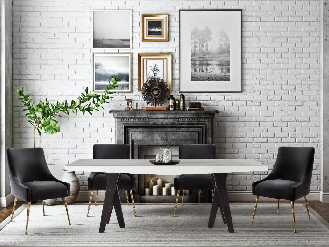 Buy โค๏ธ TOV PIPER VELVET SIDE CHAIR Kitchen + Dining ๐ 11 TOV PIPER VELVET SIDE CHAIR Kitchen + Dining