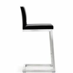 Best Sale 🔥 TOV Kitchen + Dining PARMA COUNTER STOOL: BLACK/STAINLESS | SET OF 2 😀 9 TOV Kitchen + Dining PARMA COUNTER STOOL: BLACK/STAINLESS | SET OF 2
