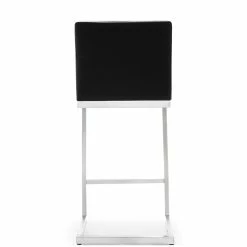 Best Sale 🔥 TOV Kitchen + Dining PARMA COUNTER STOOL: BLACK/STAINLESS | SET OF 2 😀 10 TOV Kitchen + Dining PARMA COUNTER STOOL: BLACK/STAINLESS | SET OF 2