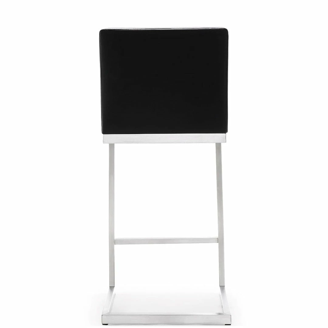 Best Sale 🔥 TOV Kitchen + Dining PARMA COUNTER STOOL: BLACK/STAINLESS | SET OF 2 😀 4 TOV Kitchen + Dining PARMA COUNTER STOOL: BLACK/STAINLESS | SET OF 2