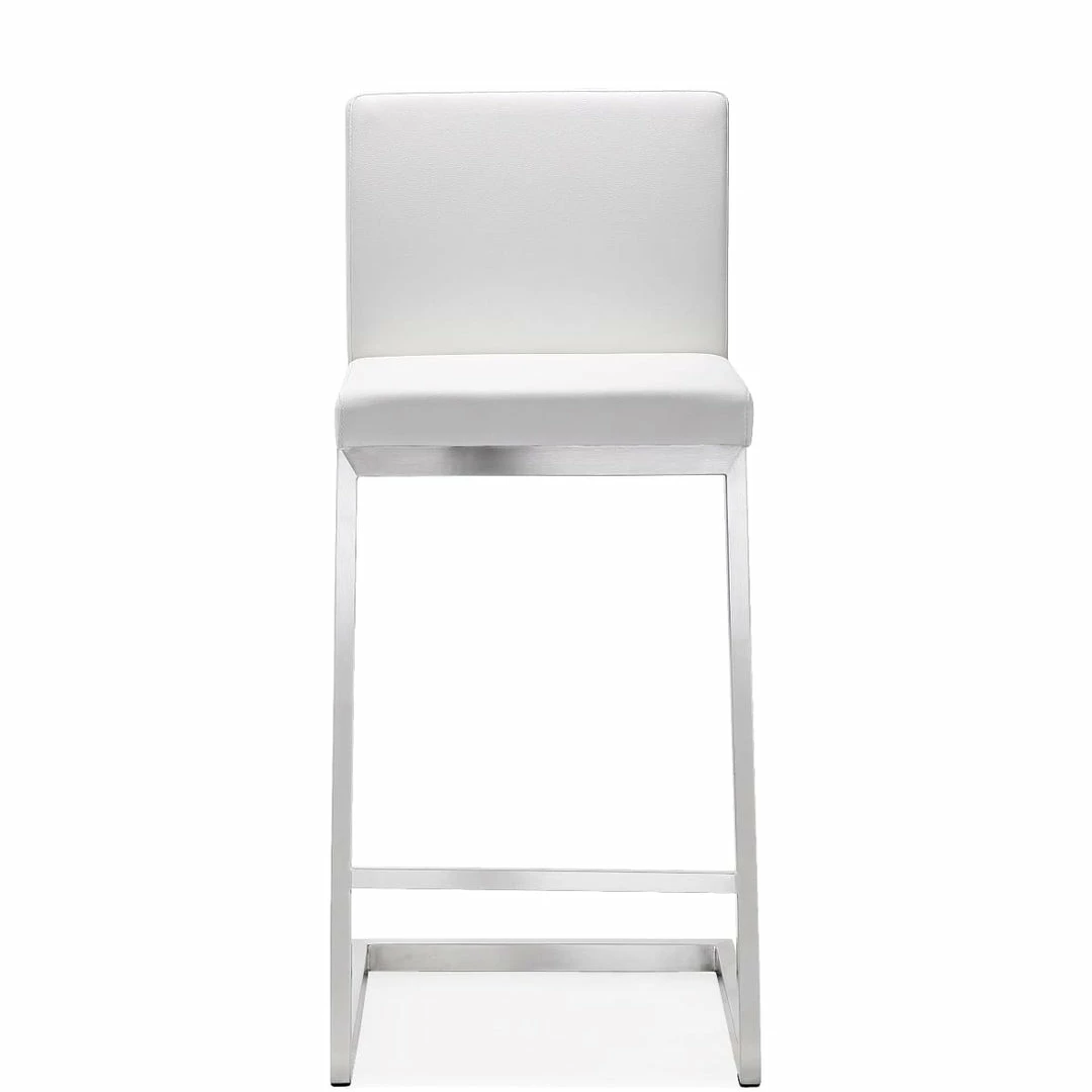 Brand new β TOV PARMA COUNTER STOOL: WHITE/STAINLESS | SET OF 2 Kitchen + Dining π 1 TOV PARMA COUNTER STOOL: WHITE/STAINLESS | SET OF 2 Kitchen + Dining