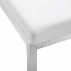 Brand new β TOV PARMA COUNTER STOOL: WHITE/STAINLESS | SET OF 2 Kitchen + Dining π 12 TOV PARMA COUNTER STOOL: WHITE/STAINLESS | SET OF 2 Kitchen + Dining