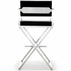 Flash Sale ๐ TOV DIRECTOR BAR STOOL: BLACK | STAINLESS ๐ 10 TOV DIRECTOR BAR STOOL: BLACK | STAINLESS
