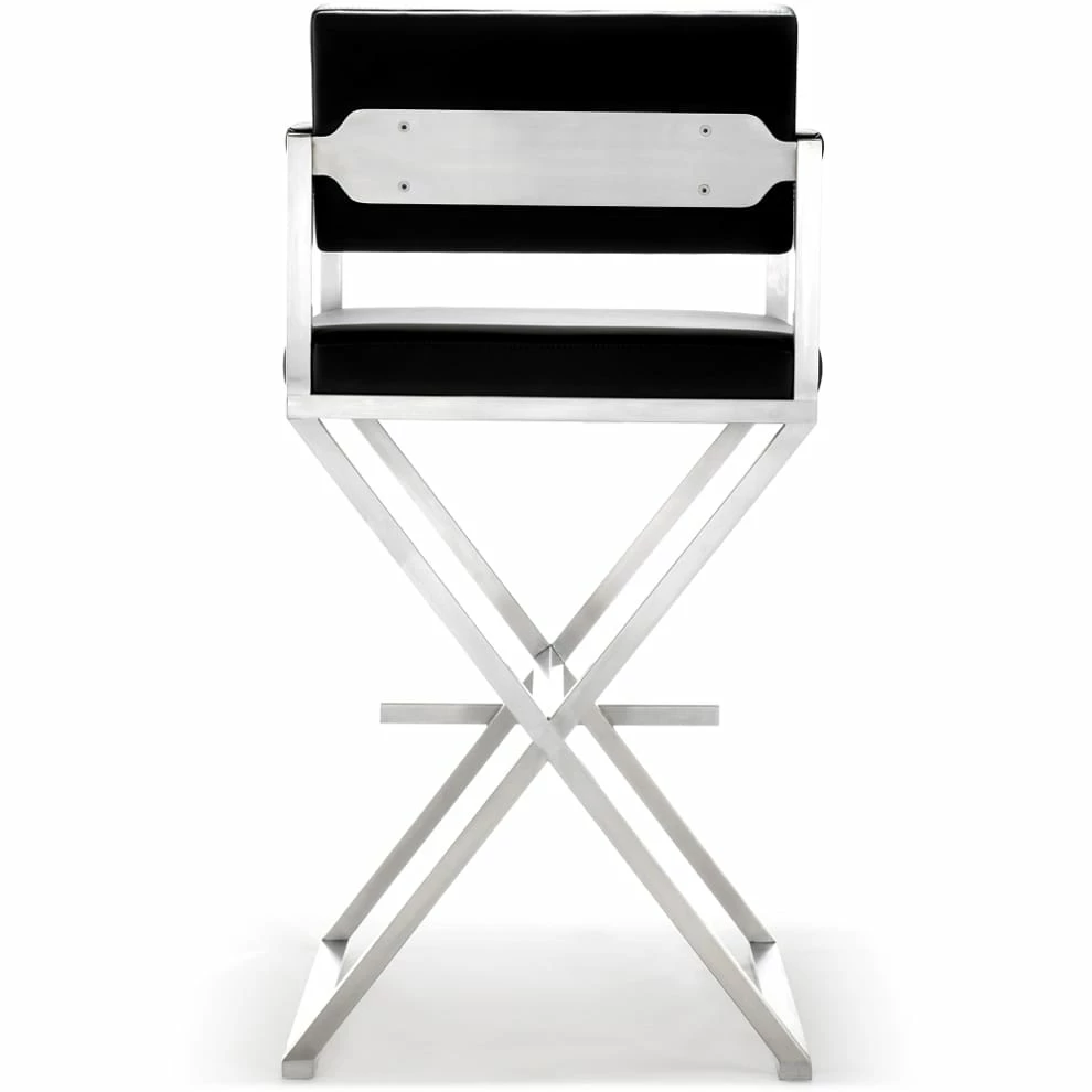 Flash Sale ๐ TOV DIRECTOR BAR STOOL: BLACK | STAINLESS ๐ 4 TOV DIRECTOR BAR STOOL: BLACK | STAINLESS