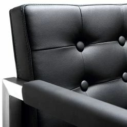 TOV DIRECTOR COUNTER STOOL: BLACK | STAINLESS