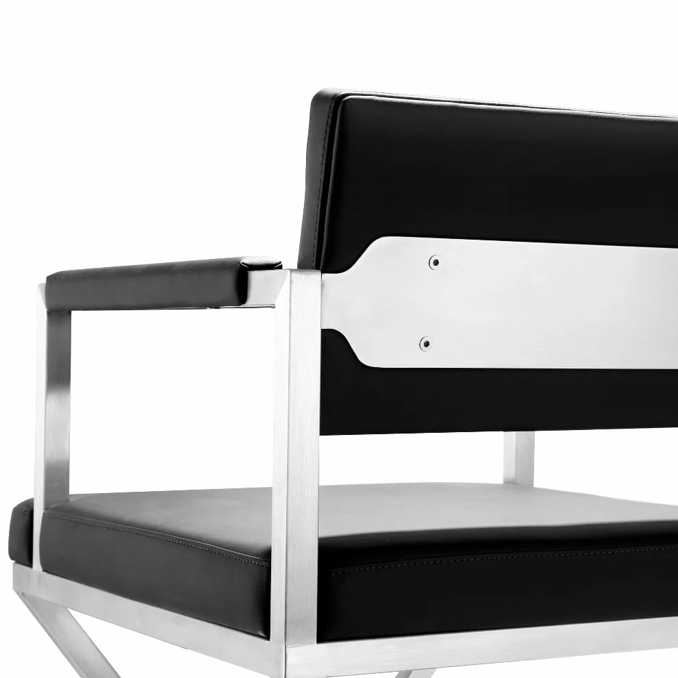 Flash Sale ๐ TOV DIRECTOR BAR STOOL: BLACK | STAINLESS ๐ 5 TOV DIRECTOR BAR STOOL: BLACK | STAINLESS