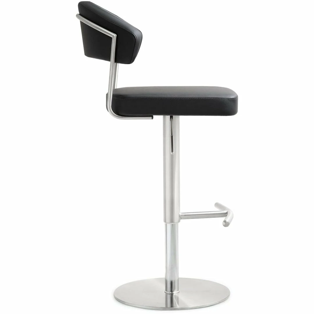 Outlet β€οΈ TOV COSMO ADJUSTABLE BAR STOOL: BLACK π 3 TOV COSMO ADJUSTABLE BAR STOOL: BLACK