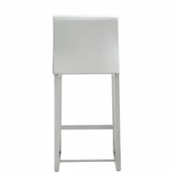 Brand new ๐งจ TOV DENMARK COUNTER STOOL: WHITE/STAINLESS | SET OF 2 Kitchen + Dining โ 9 TOV DENMARK COUNTER STOOL: WHITE/STAINLESS | SET OF 2 Kitchen + Dining