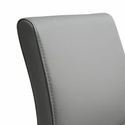 TOV Kitchen + Dining DENMARK BAR STOOL: GRAY/STAINLESS | SET OF 2